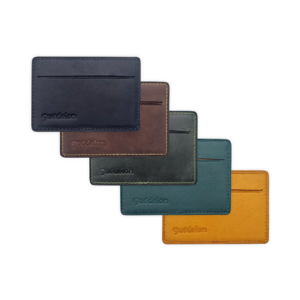 Guédelon leather cardholders