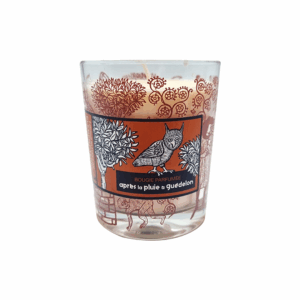 Guédelon candle - after the rain