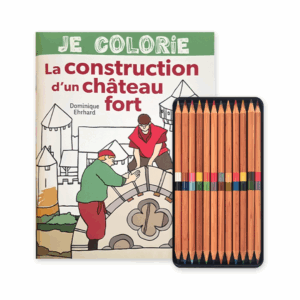 colouring box set with the Guédelon colour workshop